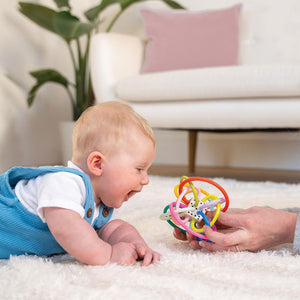 Manhattan Toy Winkel Colorpop Rattle & Sensory Teether Toy - 0 month