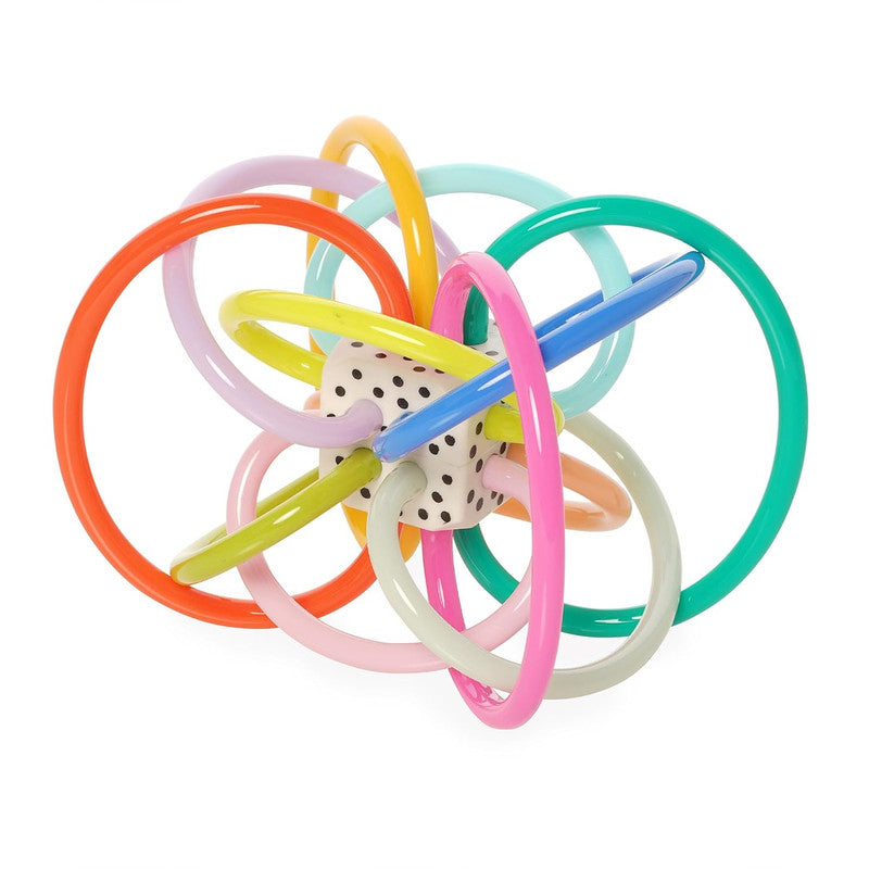 Manhattan Toy Winkel Colorpop Rattle & Sensory Teether Toy - 0 month