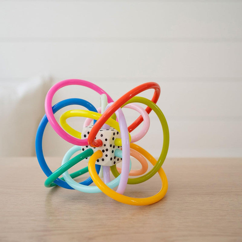 Manhattan Toy Winkel Colorpop Rattle & Sensory Teether Toy - 0 month