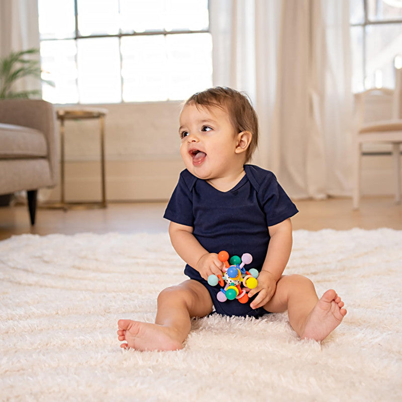 Manhattan Toy Atom Colorpop Rattle & Teether Grasping Activity Baby Toy 0m+
