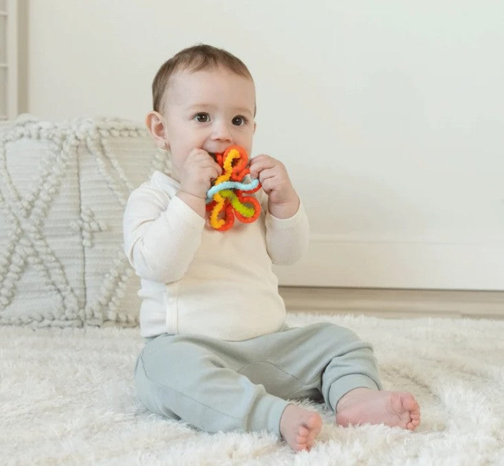 Manhattan Toy Squiggle Loops Textured Sensory Baby Teether Toy
