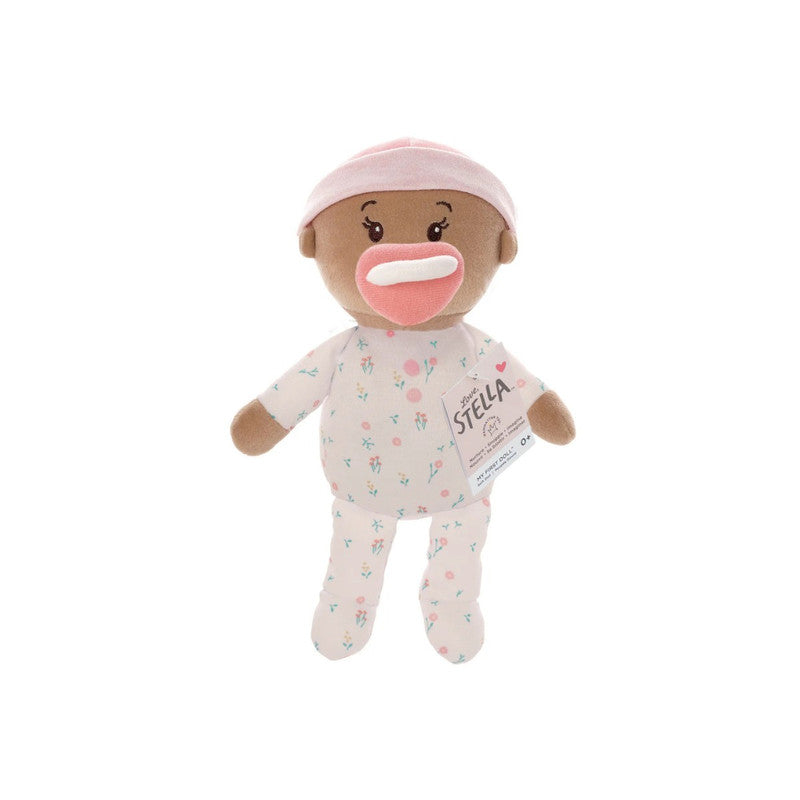 Manhattan Toy Love, Stella My First Soft Baby Doll with Magnetic Pacifier, Beige