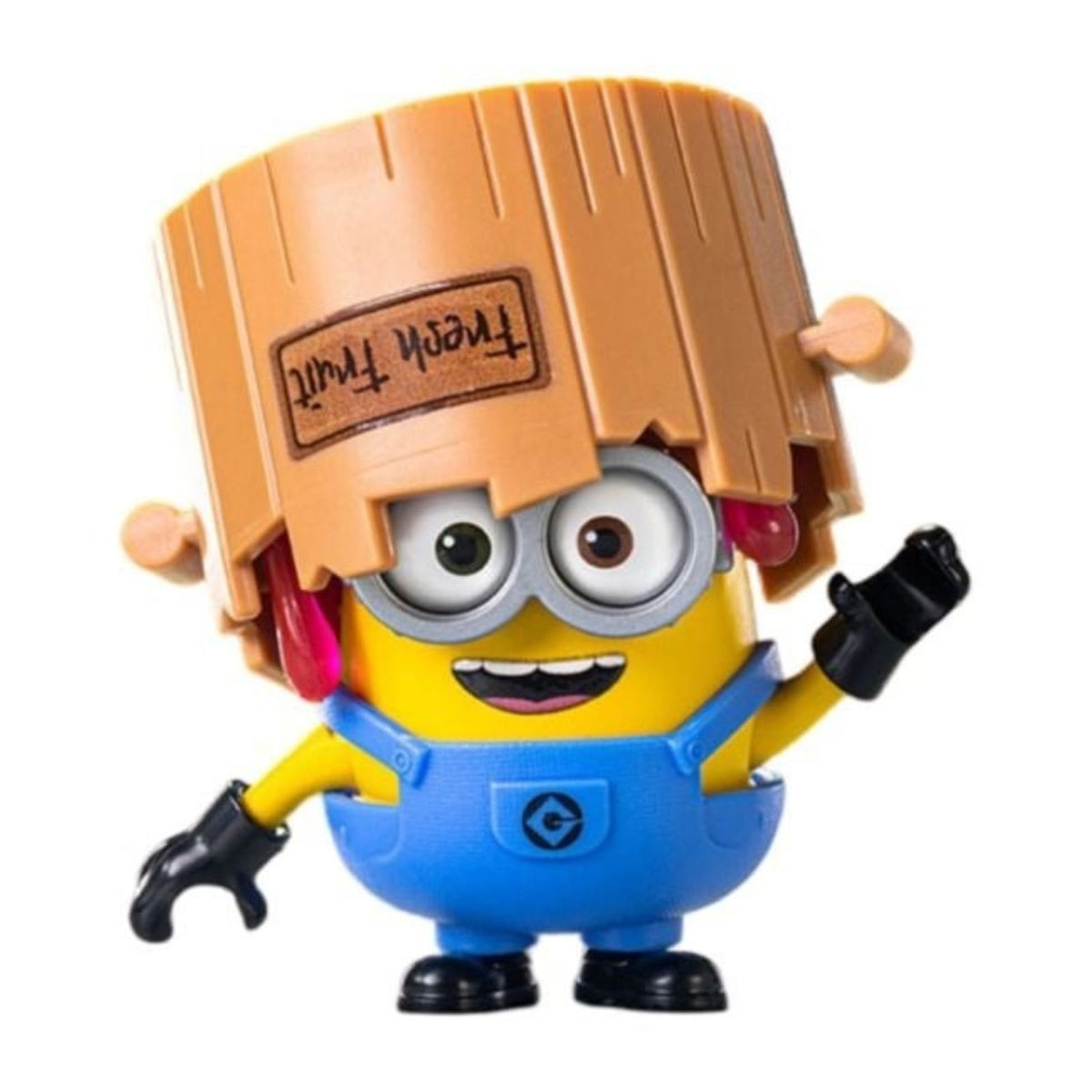 Blokees PreCOOL Minions Bob The Fruit Keeper Model Kit – Buildable Collectible Action Figure Playset with Fresh Fruit Barrel Accessories, STEM Construction Toy for Kids 4+