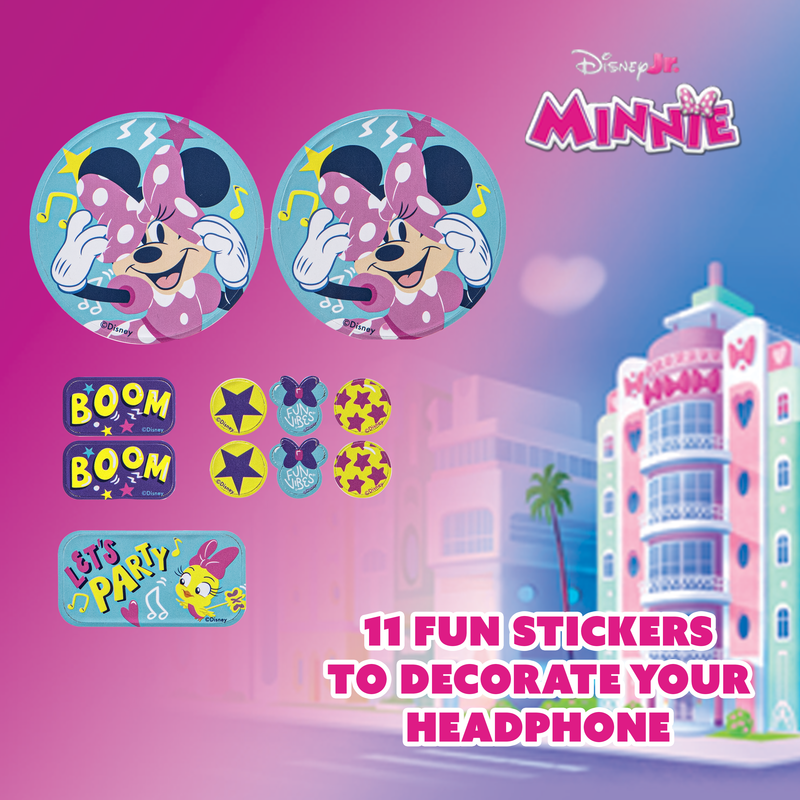 Minnie Mouse Auxiliary Headphone with Stickers - Image 9