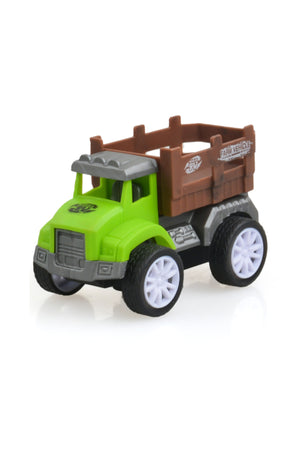 Kikibebe Friction Truck Set – 3 Pull-Back Farmer Vehicles – Green