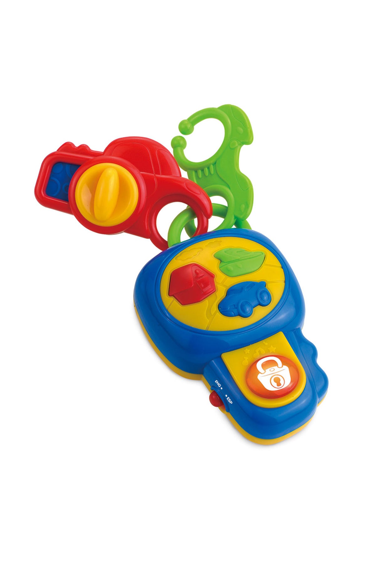 Little Learner My First Talking Key Toy - Teaches First Words, Lights & Sounds, Bilingual, 12M+