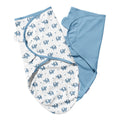 MOON Organic  swaddle- Blue elephant