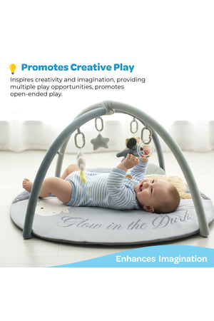 MOON Glow in the dark Baby Playmat 0M+ for Tummy Time & Crawling -Newborns & Toddlers