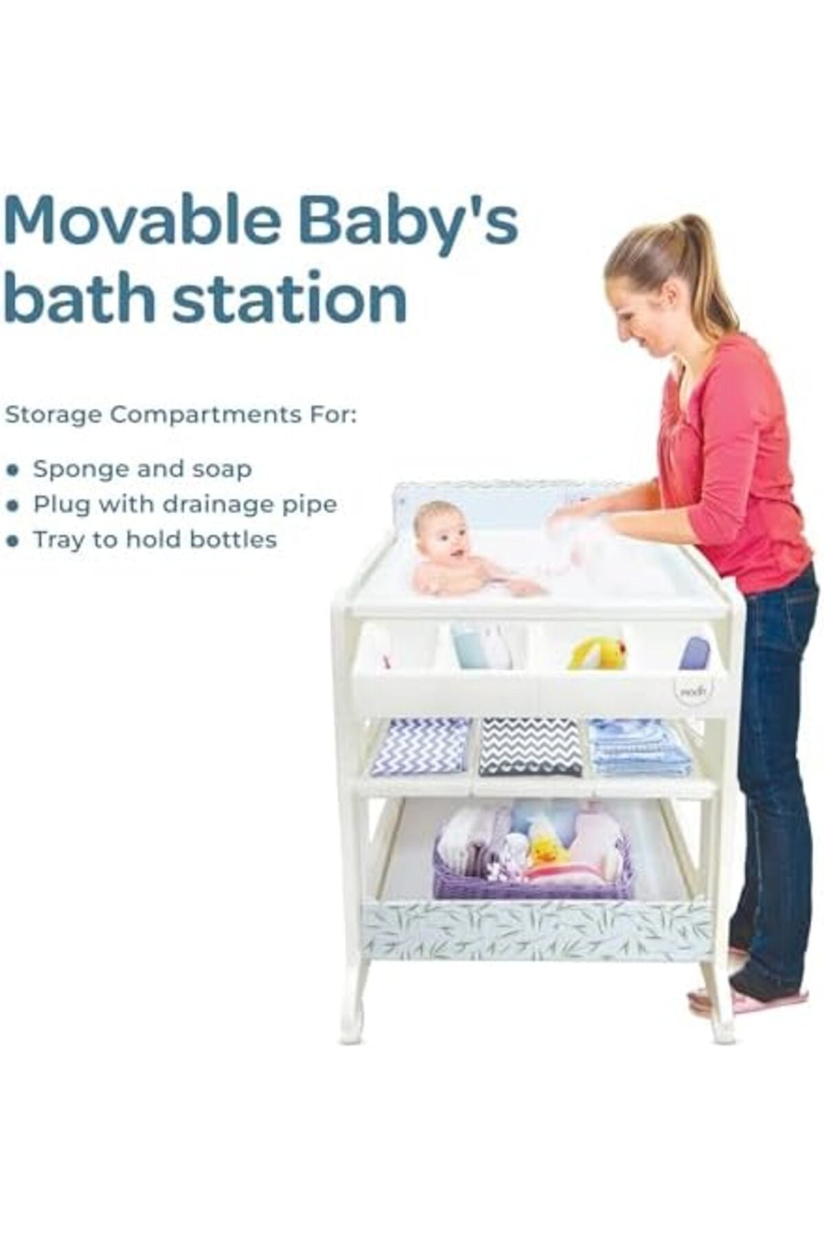 MOON Changing Station-Flying Rabbits (82 x 52 x 102 cm)