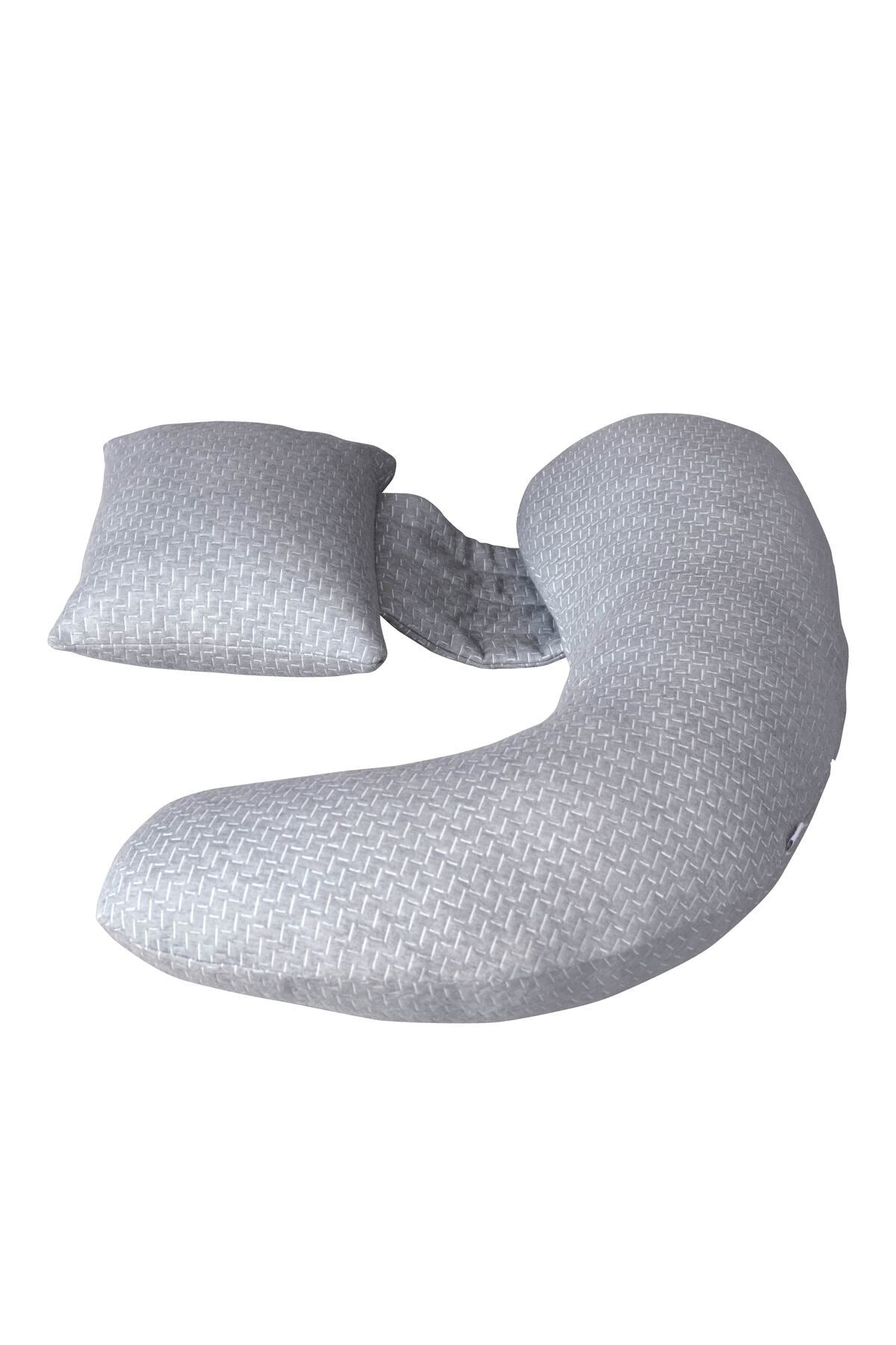 MOON  Bamboo Multi-Position Pregnancy Pillow - Grey