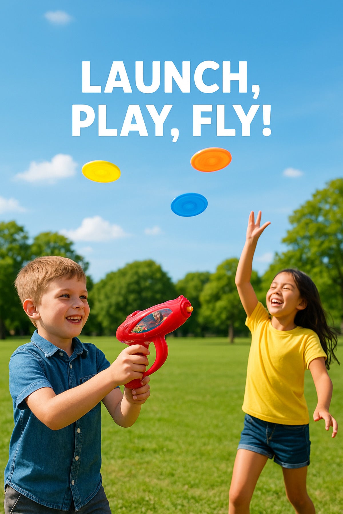Marvel Spider-Man Top Flying Saucer Gun Toy – Launching Spinner Disc Shooter with 3 Discs – Kids’ Outdoor Action Toy – Ages 3+| multicolor