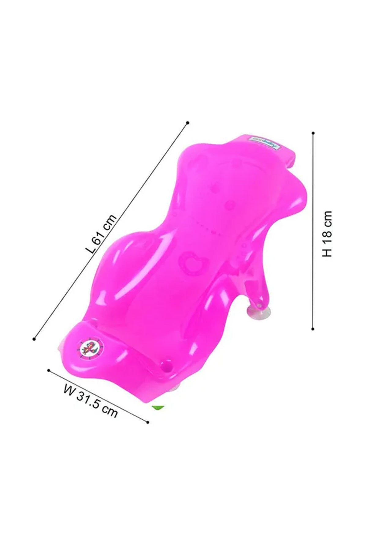 SunBaby - Anti Slip Big Plastic Bath Chair Seat Sling - Pink