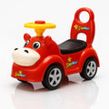 StarMarz Animal Ride-On Car – Cute Foot-to-Floor Baby Push Car with Fun Cartoon Face, Steering Wheel & Backrest – Durable Indoor/Outdoor Ride-On Toy for Toddlers (1–4 Years) – Red