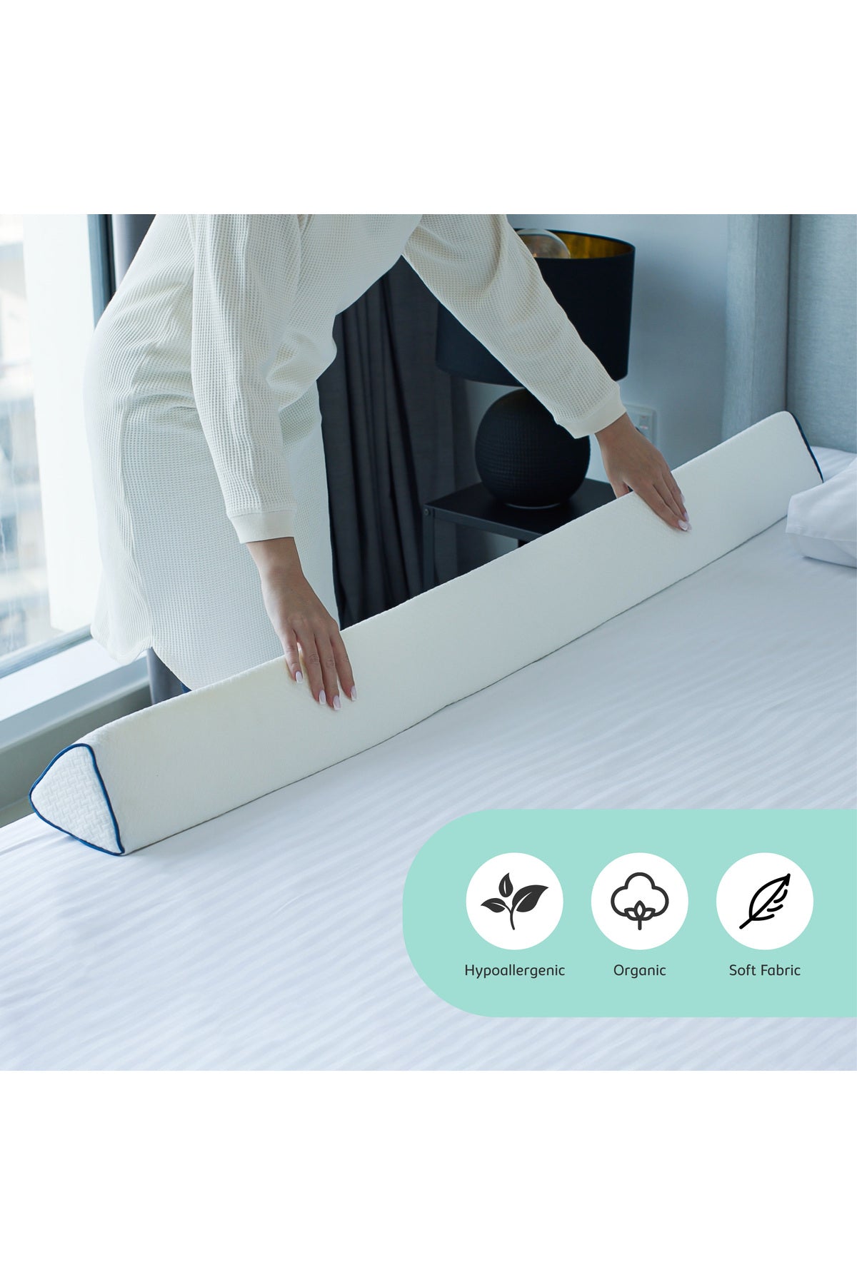 MOON Organic Bed Bumper- White