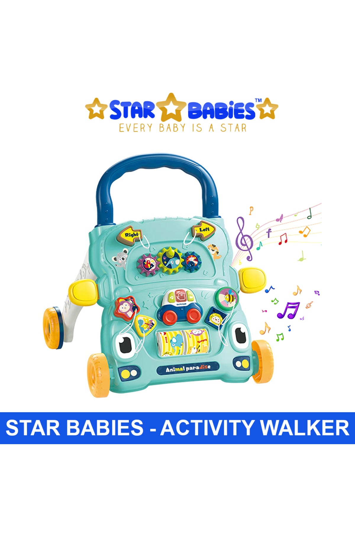 Star Babies - Baby Activity Walker - Blue