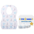 Star Babies Disposable Bibs - 100 Pieces