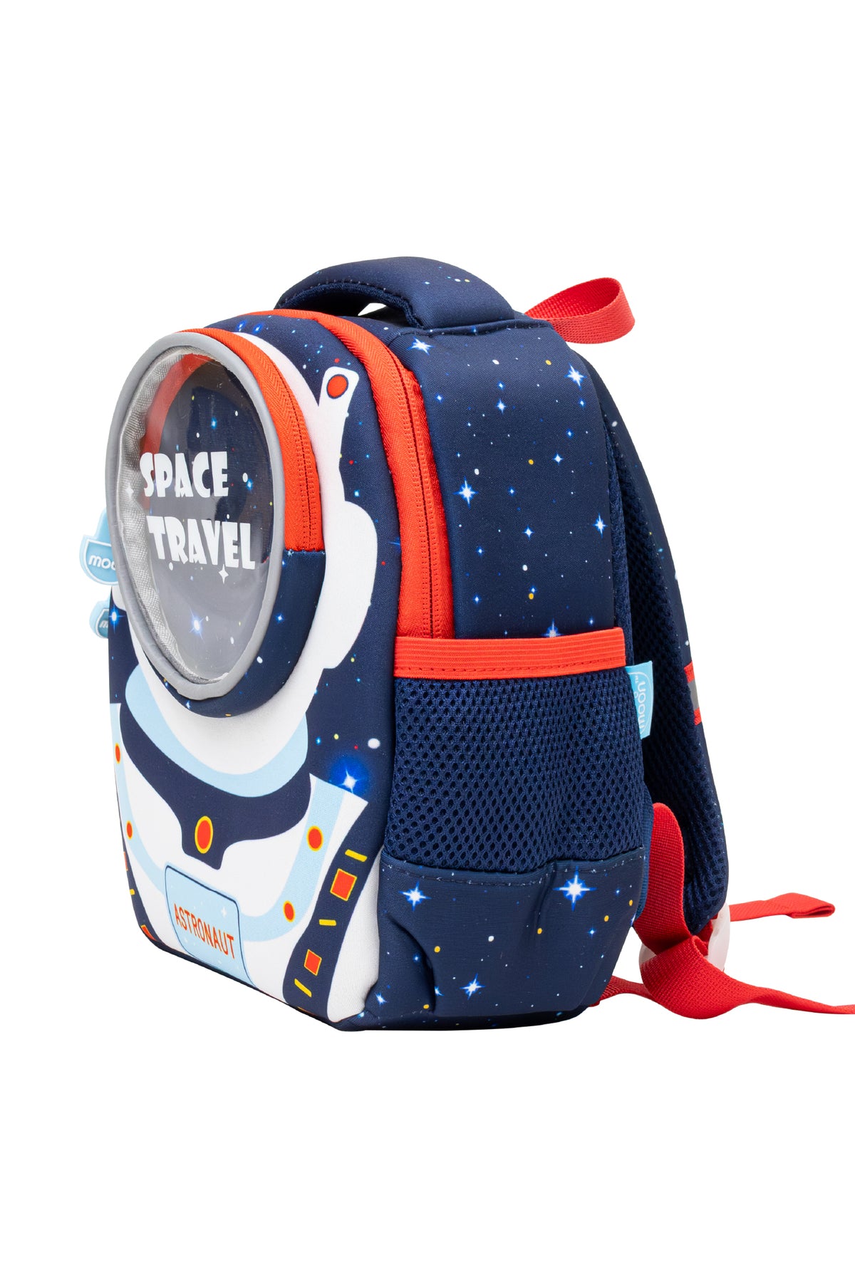 MOON Kids Backpack  – Comfy 3D Design,Padded Straps, Waterproof-Perfect for Preschool, Nursery, Snacks & Lunchbox-Space Adventure