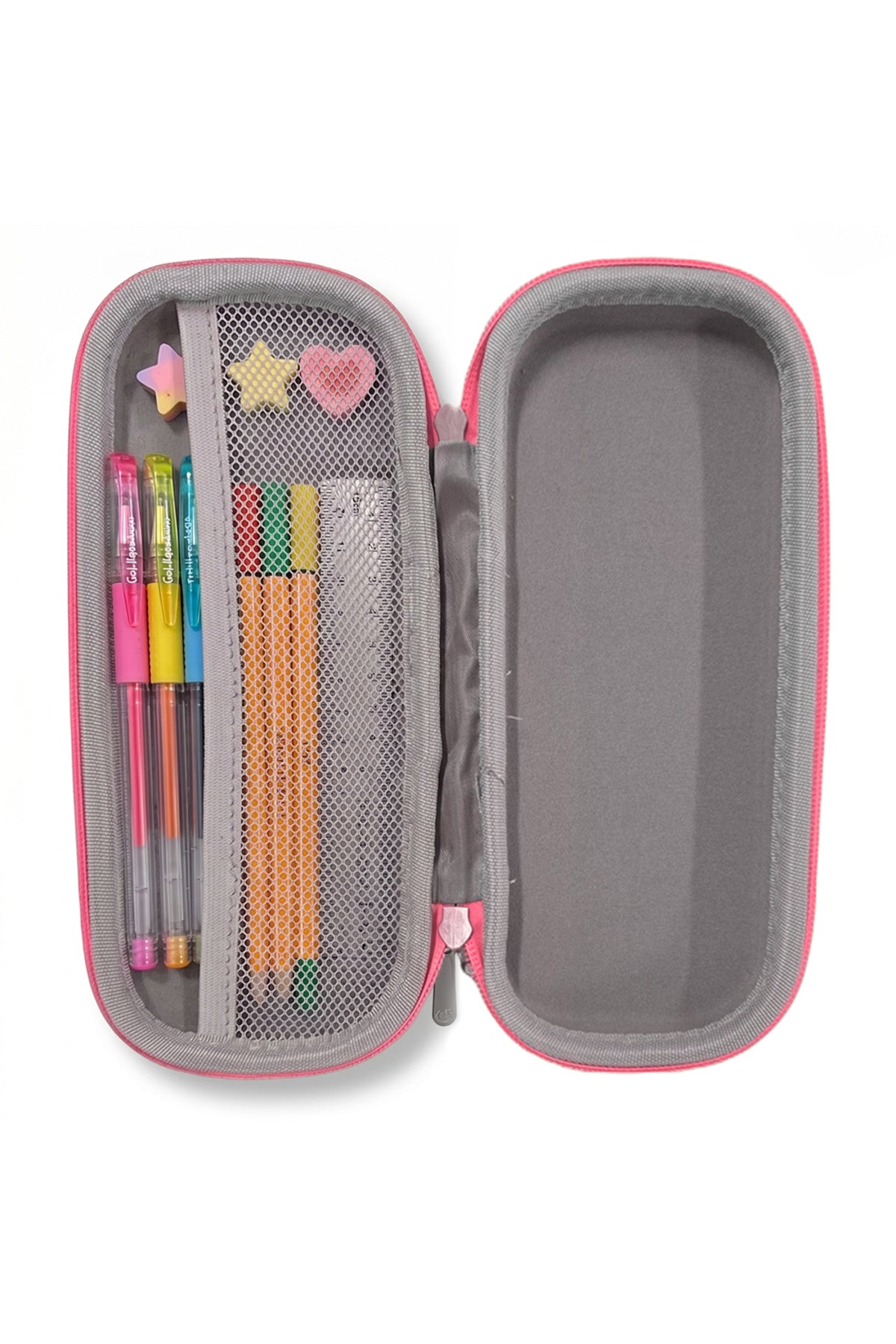 Cocobee Backpack with Adjustable Straps, Zipper Closure & Side Bottle Pocket – Pink, 15 Inches, 5 Years + Pencil Case for Girls