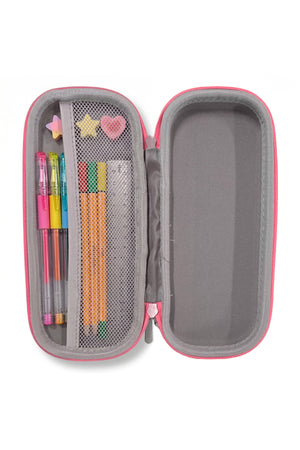 Cocobee Backpack with Adjustable Straps, Zipper Closure & Side Bottle Pocket – Pink, 15 Inches, 5 Years + Pencil Case for Girls
