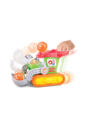 Little Learners Ball Tumblin' Shovel Truck - Electronic Lights & Sounds, Load & Scoop Action, 2 Balls Included, 12M+