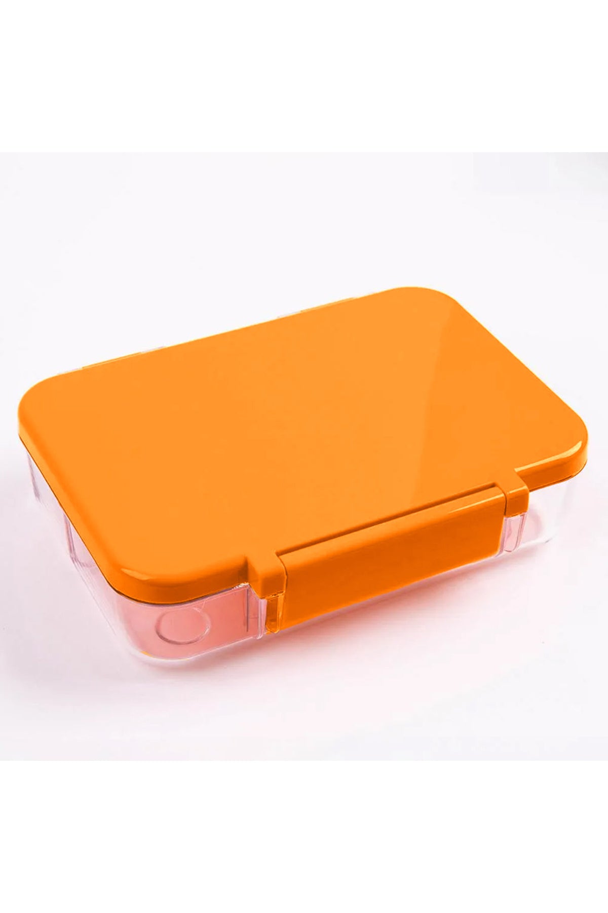 Cocobee Tritan Bento Lunch Box – 4 Compartments, Leakproof, BPA-Free, 585ml – Orange (3 Years+) + Marvel Spider-Man Tornado Flying Saucer Toy
