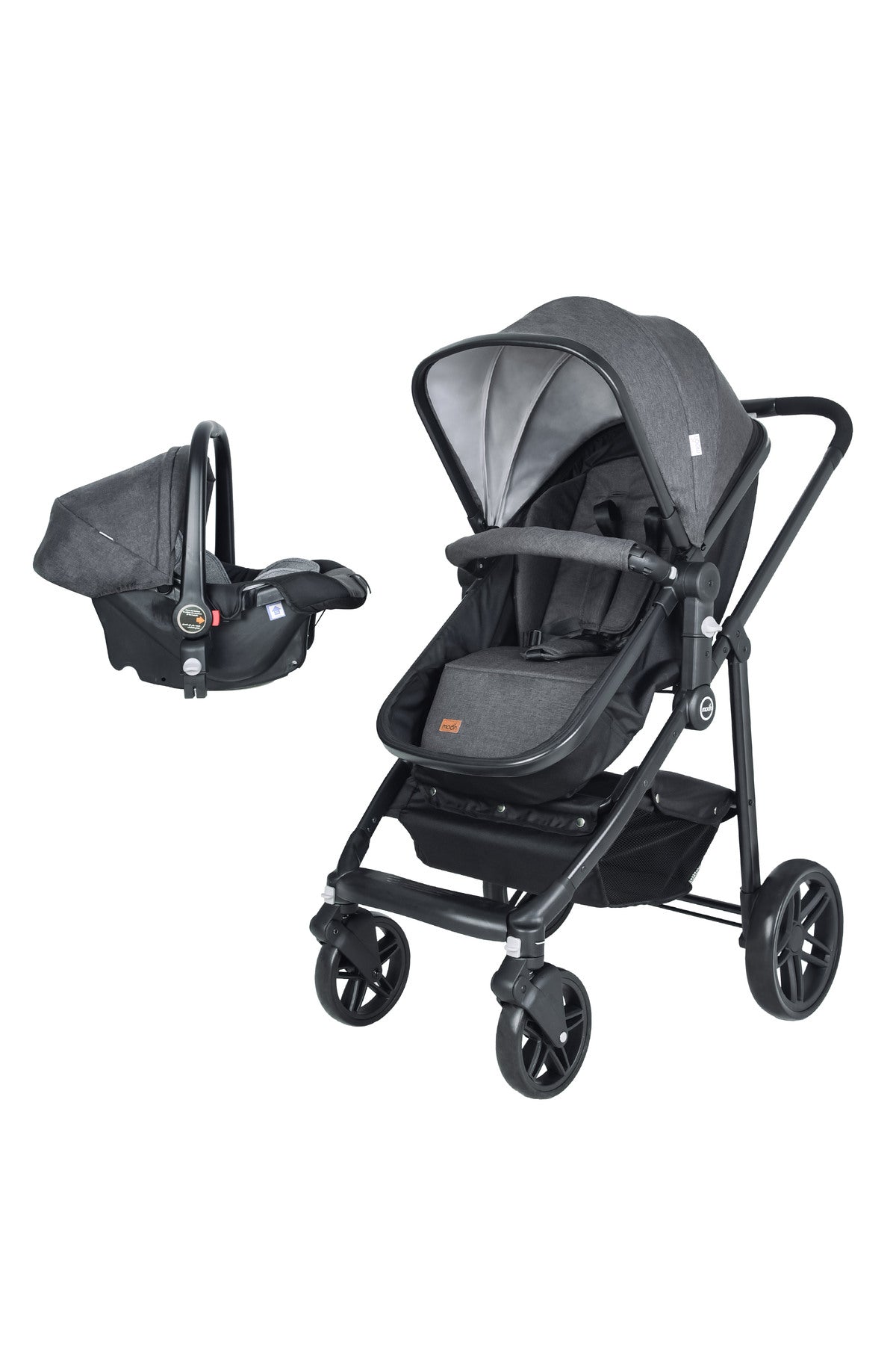 MOON Tres 3 in 1  Travel System - Grey