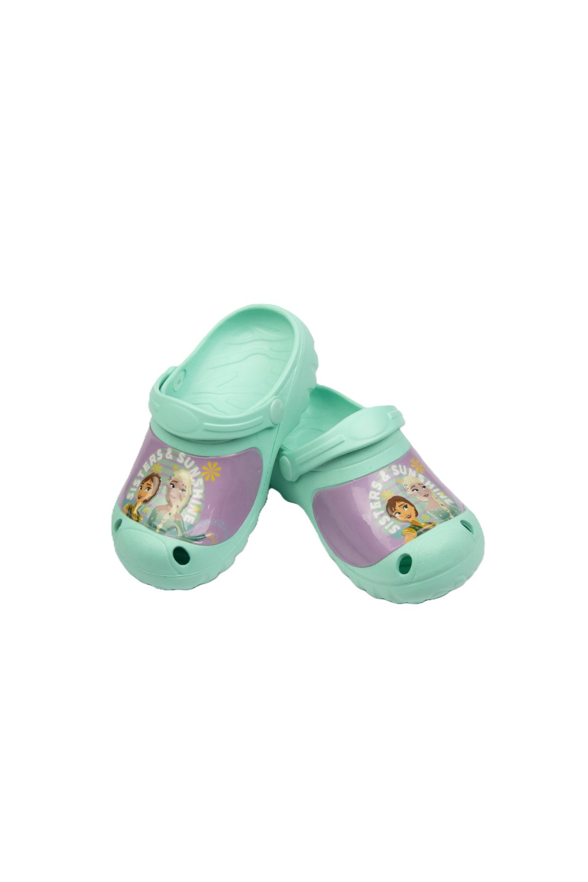 Frozen Kids Clogs With Elsa Print Lightweight & Comfortable Slip-On Sandals Girls – Aquamarine