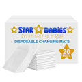 Star Babies - Disposable Changing Mat - L - 45 X 60 cm - 20pcs - White