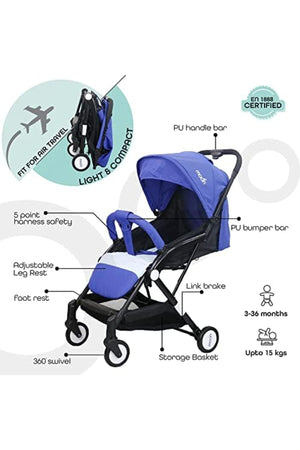 MOON Travel-Lite  - Cabin Stroller,Royal blue