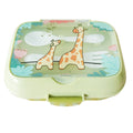 Star Babies - Kids Giraffe Print Lunch Box - Light Green