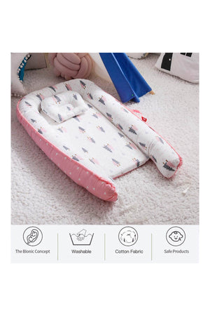 Star Babies Portable Lounger Sleeping Pod for New Born Babies - Pink