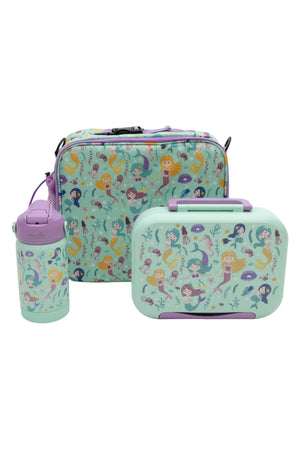 MOON Marmita Kids Lunch Box Set with Insulated Bottle & Bag – Leakproof, BPA-Free, Microwave & Dishwasher Safe  -Mermaid