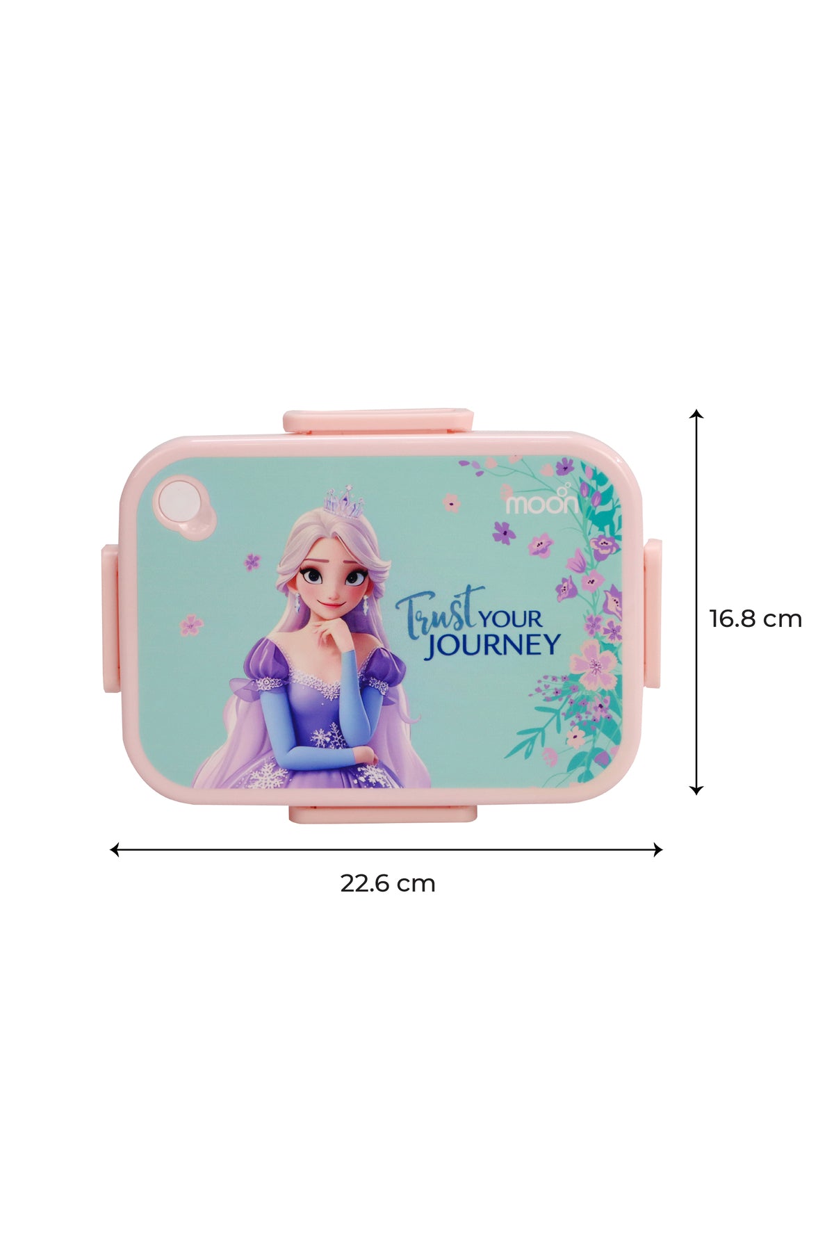 MOON Kids Lunch Box | PP + Stainless Steel Insulated Tiffin Box | Leak-Proof, BPA-Free, Durable School Lunch Box for Boys & Girls | Easy Open Clips | Food Safe Eco-Friendly Kids Meal Box