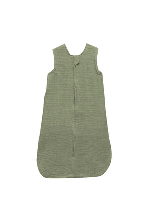 MOON Organic Crinkle Muslin Sleep sack  2.5 Tog (0-6Months )-Green