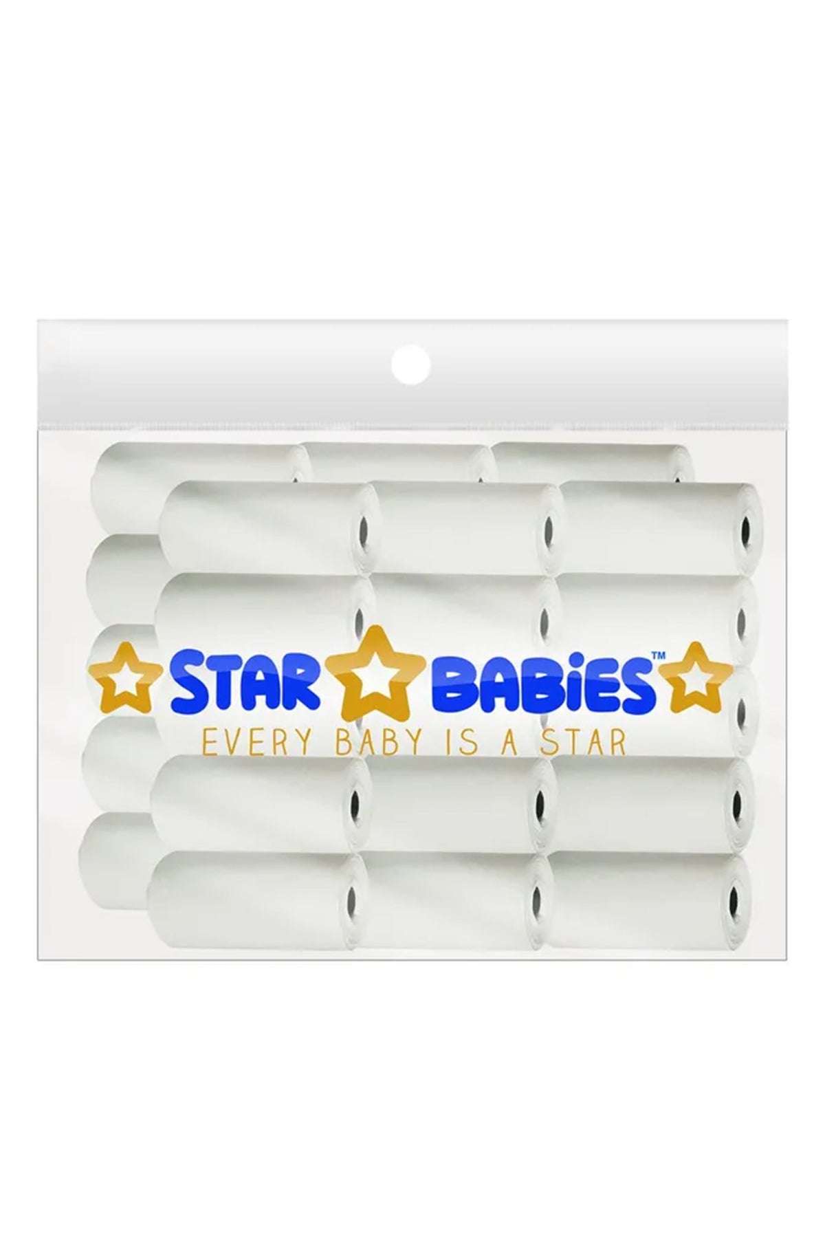 Star Babies Scented Nappy Bag Pack of 30/450 Bags - White