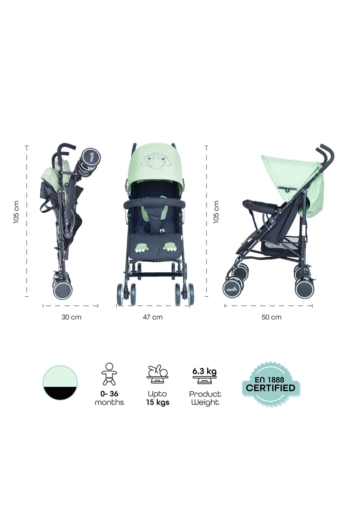 MOON Safari - Stroller Character - Dino