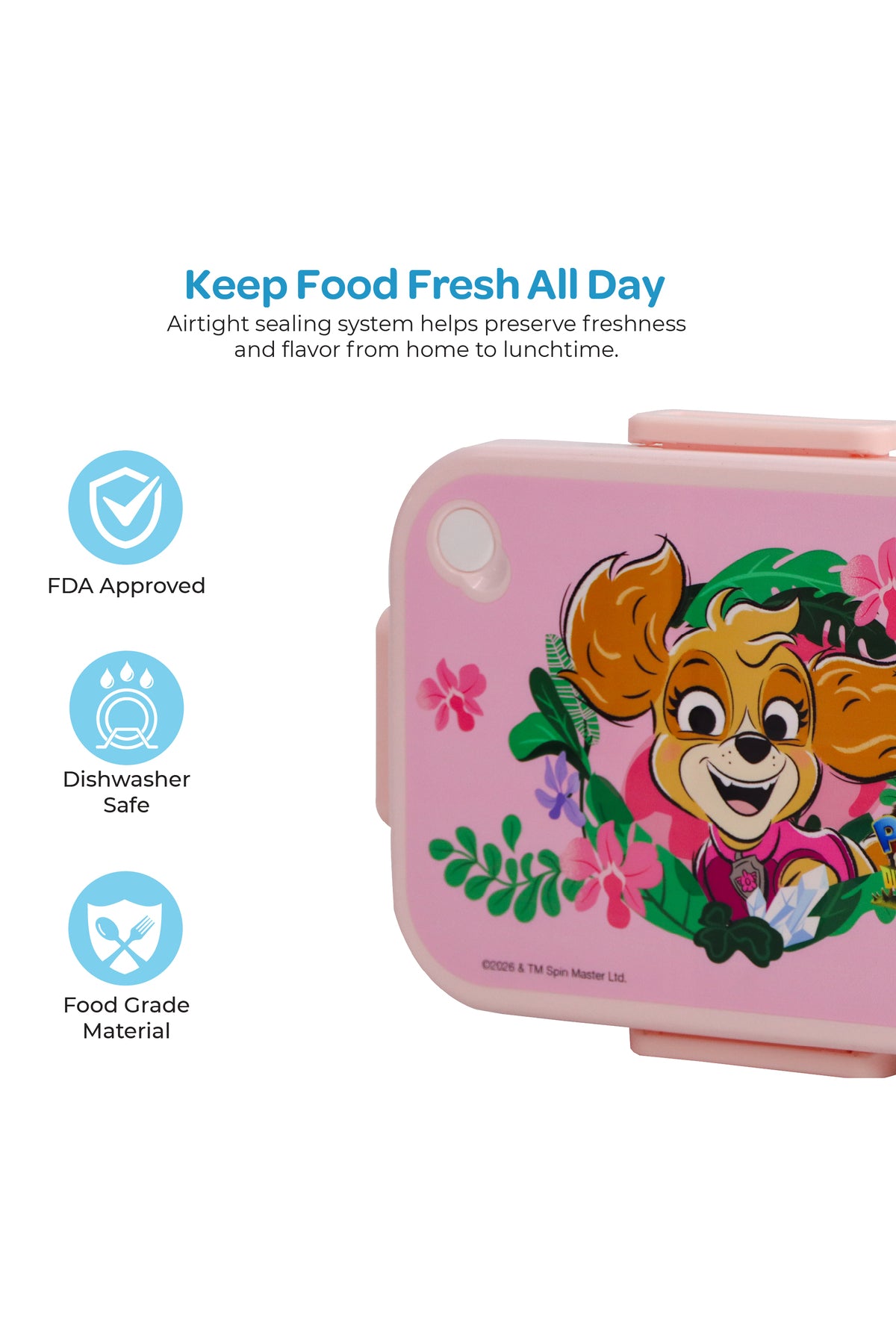 MOON Kids Lunch Box | PP + Stainless Steel Insulated Tiffin Box | Leak-Proof, BPA-Free, Durable School Lunch Box for Boys & Girls | Easy Open Clips | Food Safe Eco-Friendly Kids Meal Box