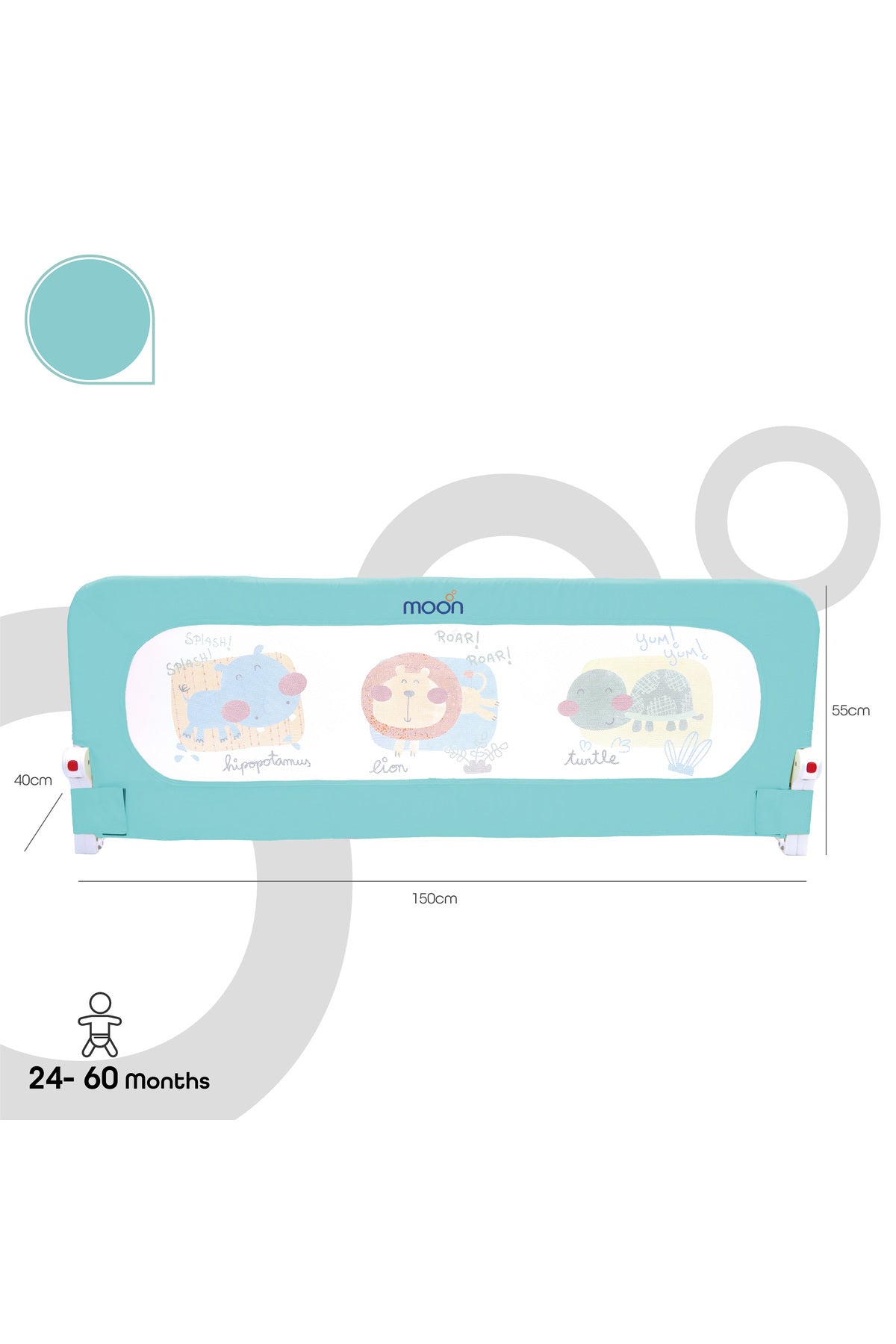 MOON Sequr - Bed rail - Blue