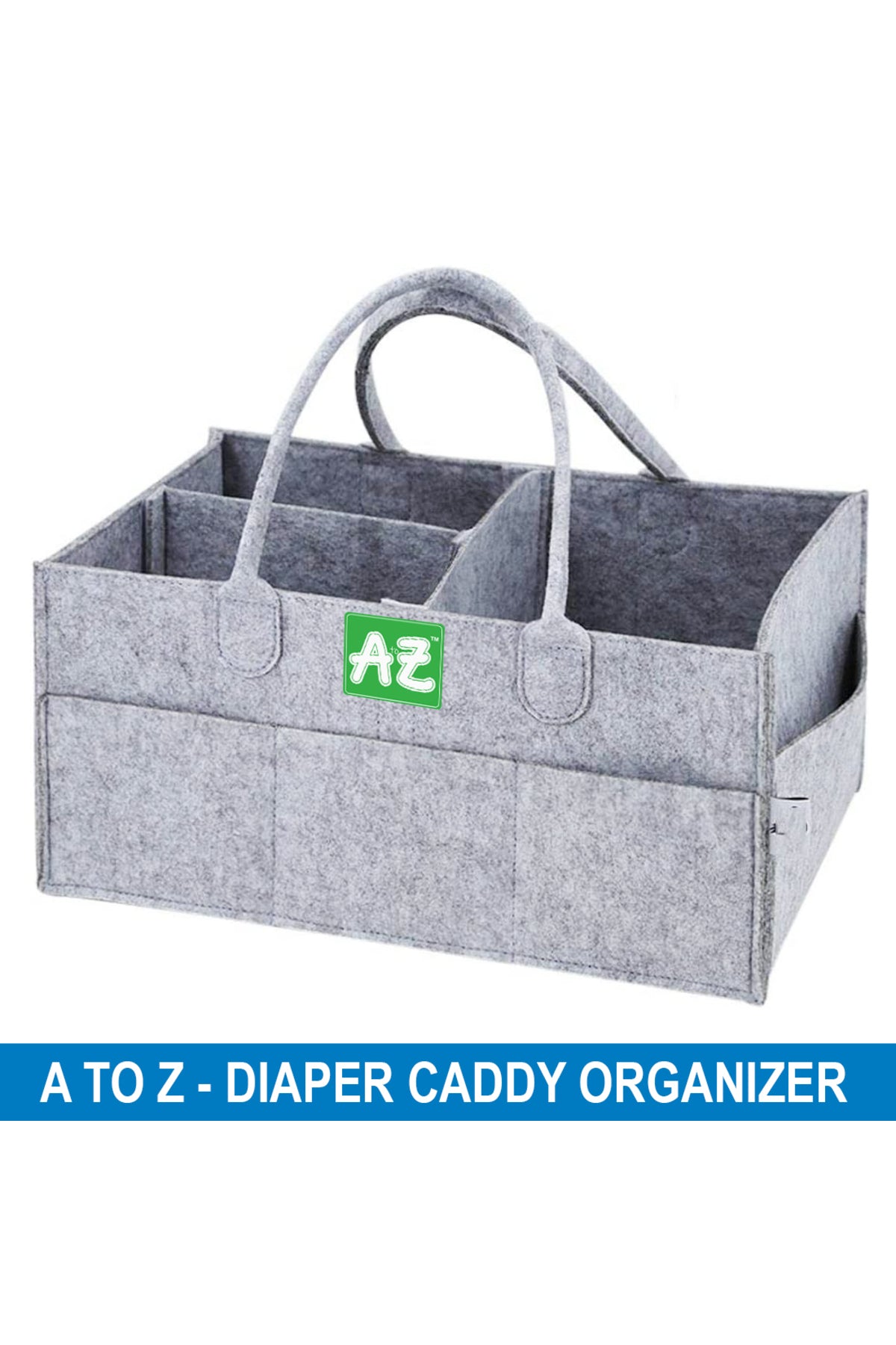 Star Babies - A To Z Diaper Caddy Organizer - Grey