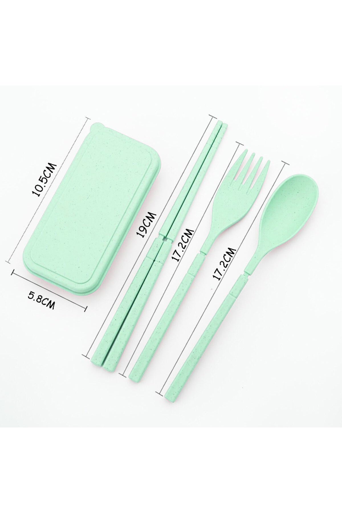 Star Babies Organic Mini Fork, Spoon & Chopstick Set - 3 Pcs