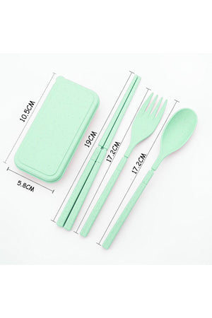 Star Babies Organic Mini Fork, Spoon & Chopstick Set - 3 Pcs