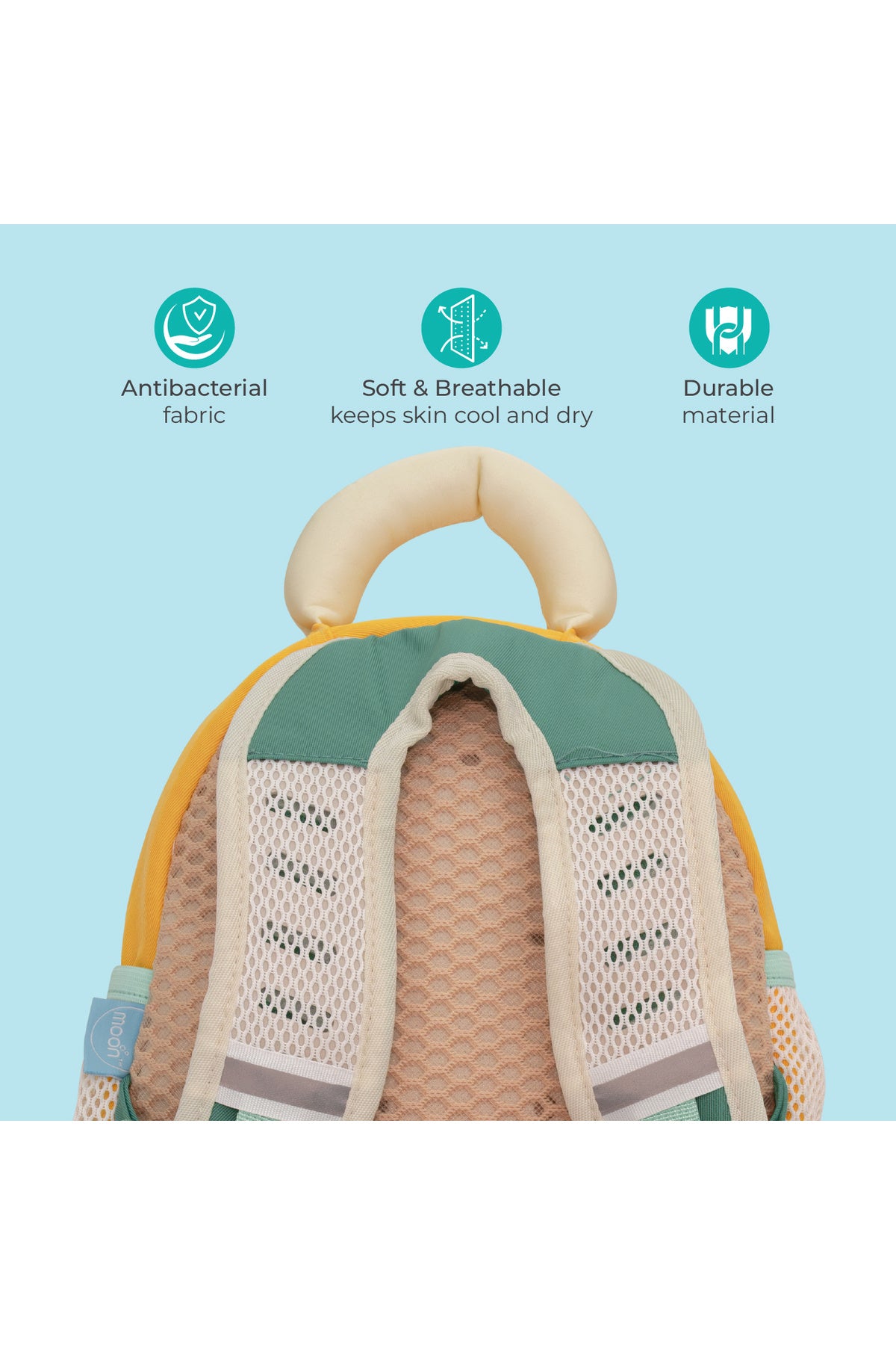 MOON Kids Backpack  – Comfy 3D Design,Padded Straps, Waterproof-Perfect for Preschool, Nursery, Snacks & Lunchbox-Panda