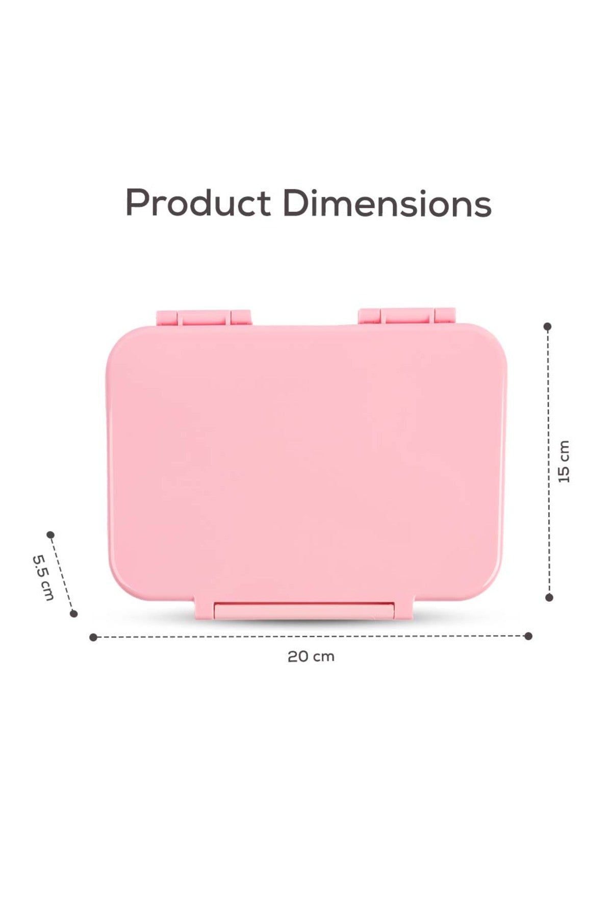 Cocobee Tritan Leakproof Bento Lunch Box – 4 Compartments, Bpa-Free, 585Ml, 3Y+, Pink