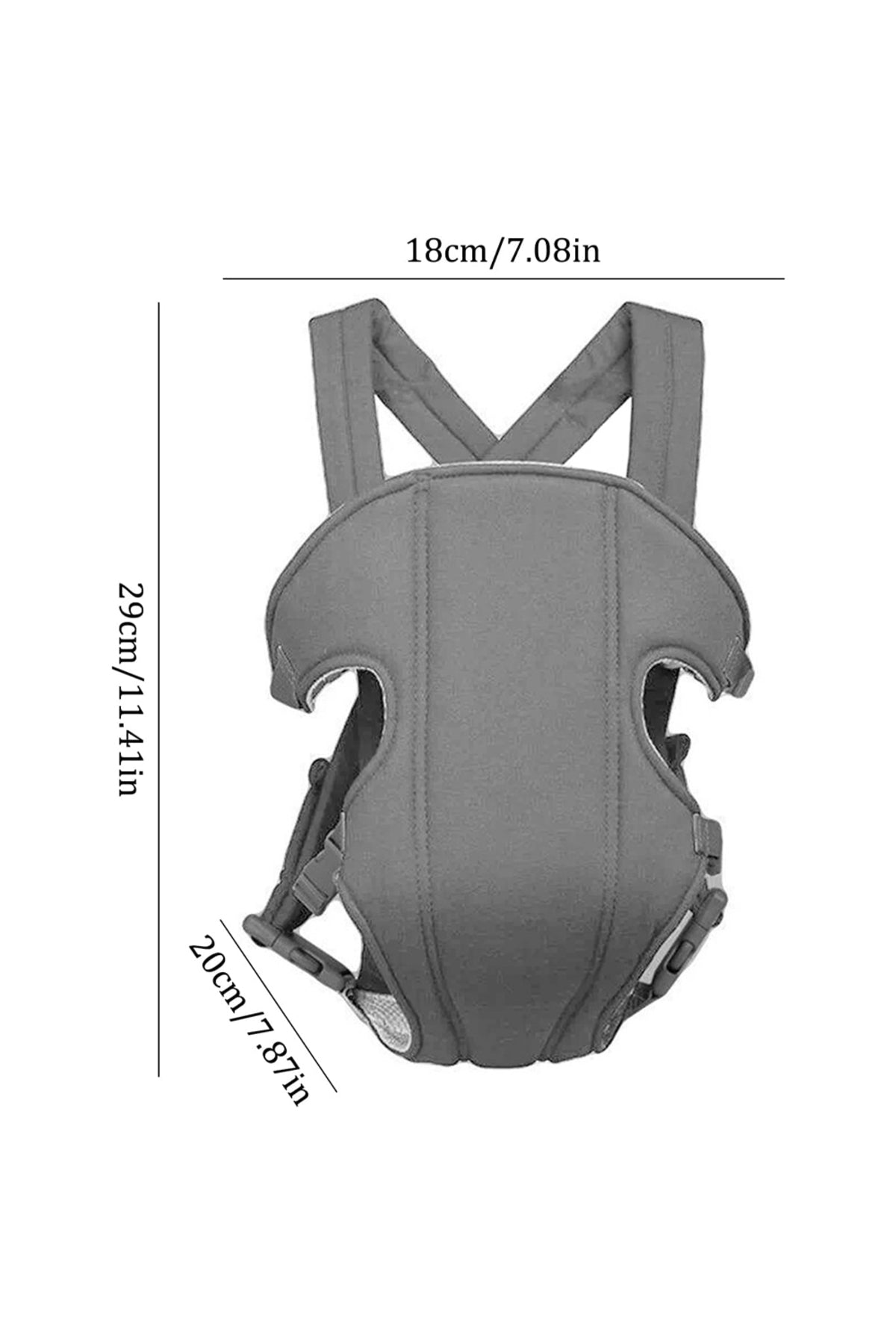 Star Babies - Adjustable Infant Baby Carrier - Grey