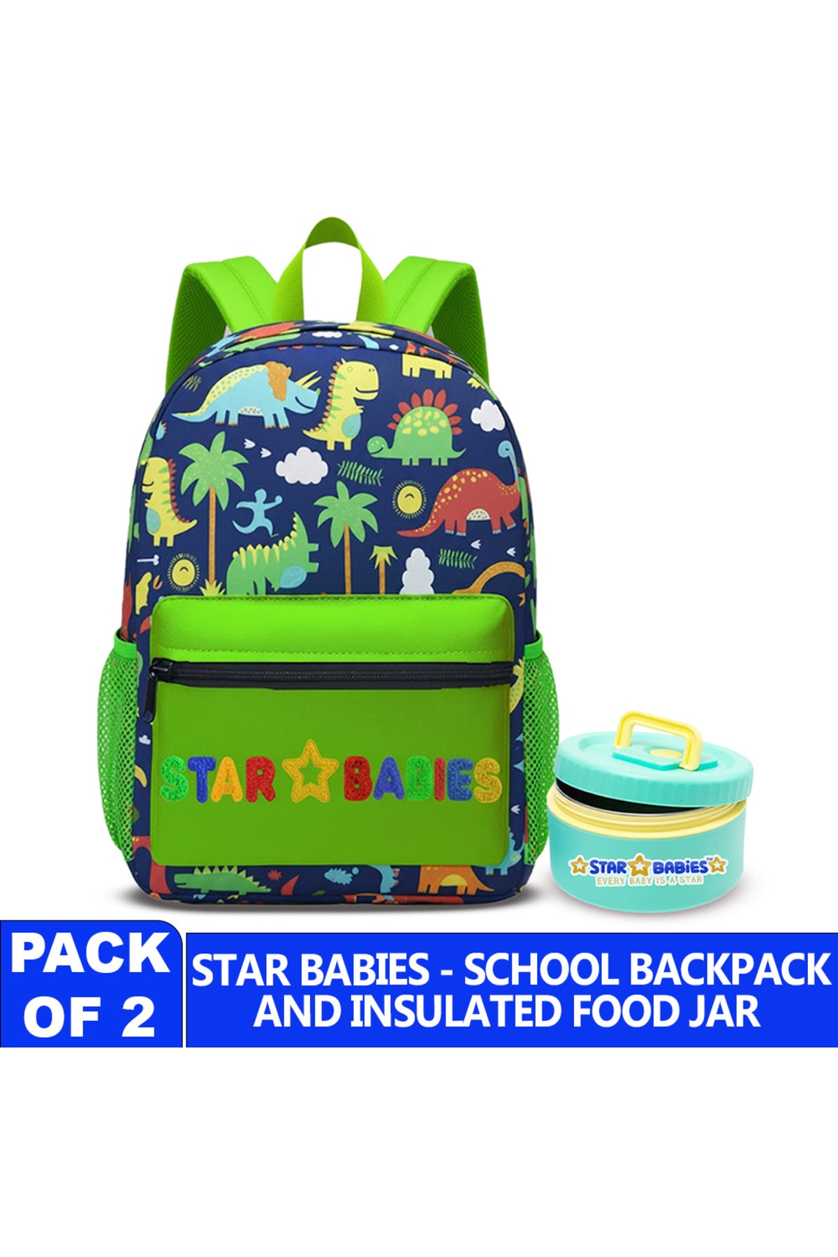 Star Babies - Backpack with mini food jar combo