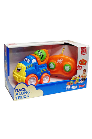 Race Along Truck - Remote Control Vehicle with Detachable Cords, Chunky Remote for Small Hands, 4 Styles Assorted, 12M+