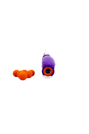 Galaxy Shark Popper Catapult Gun for Kids, Shark-Themed Ball Shooter with Soft Foam Balls, Long Range Shooting Toy Up to 25 Feet, Outdoor Action Play Set for Boys and Girls Age 6+