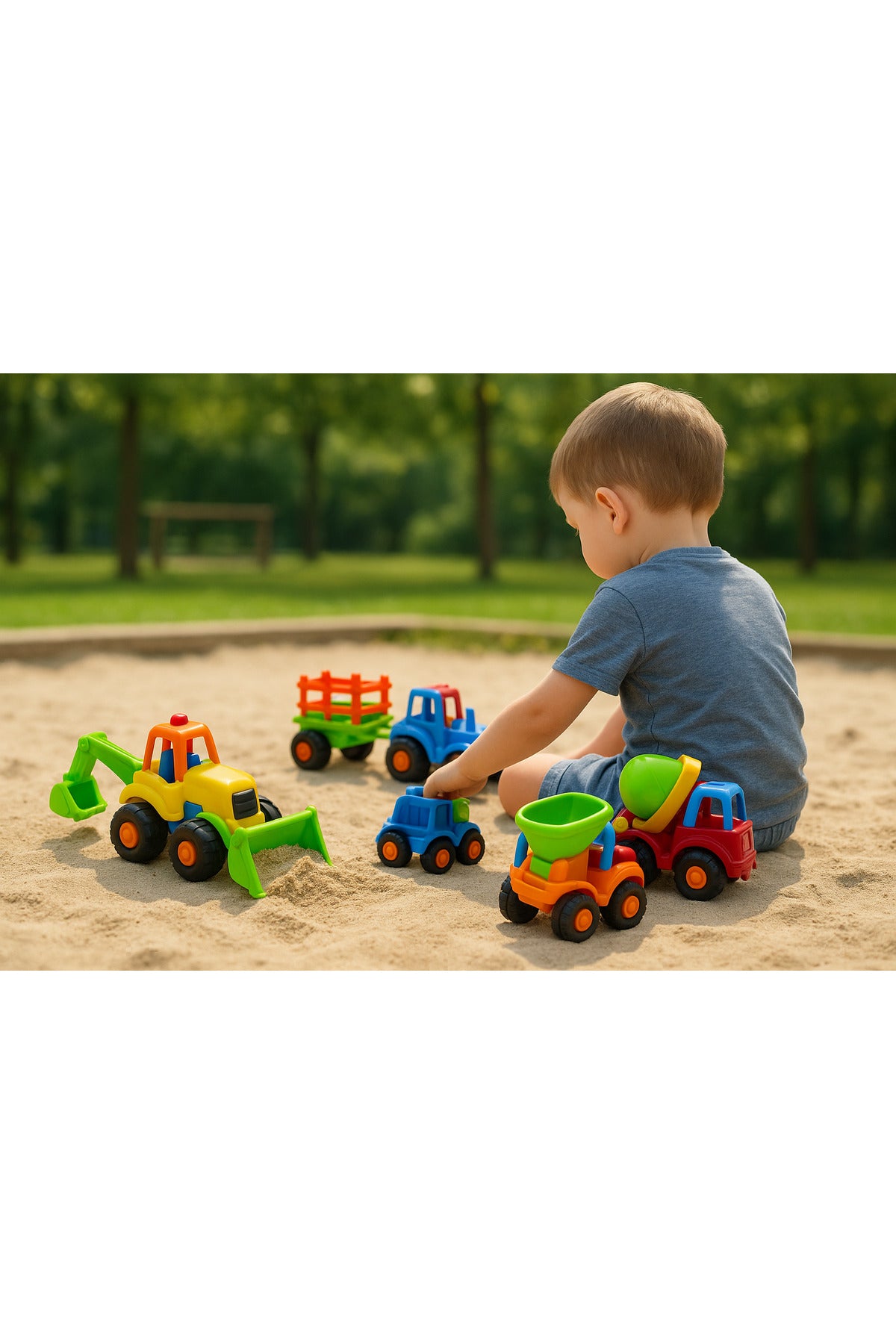 Urban Tots Vola Construction Vehicle Toys – Push-And-Go Action – Assorted