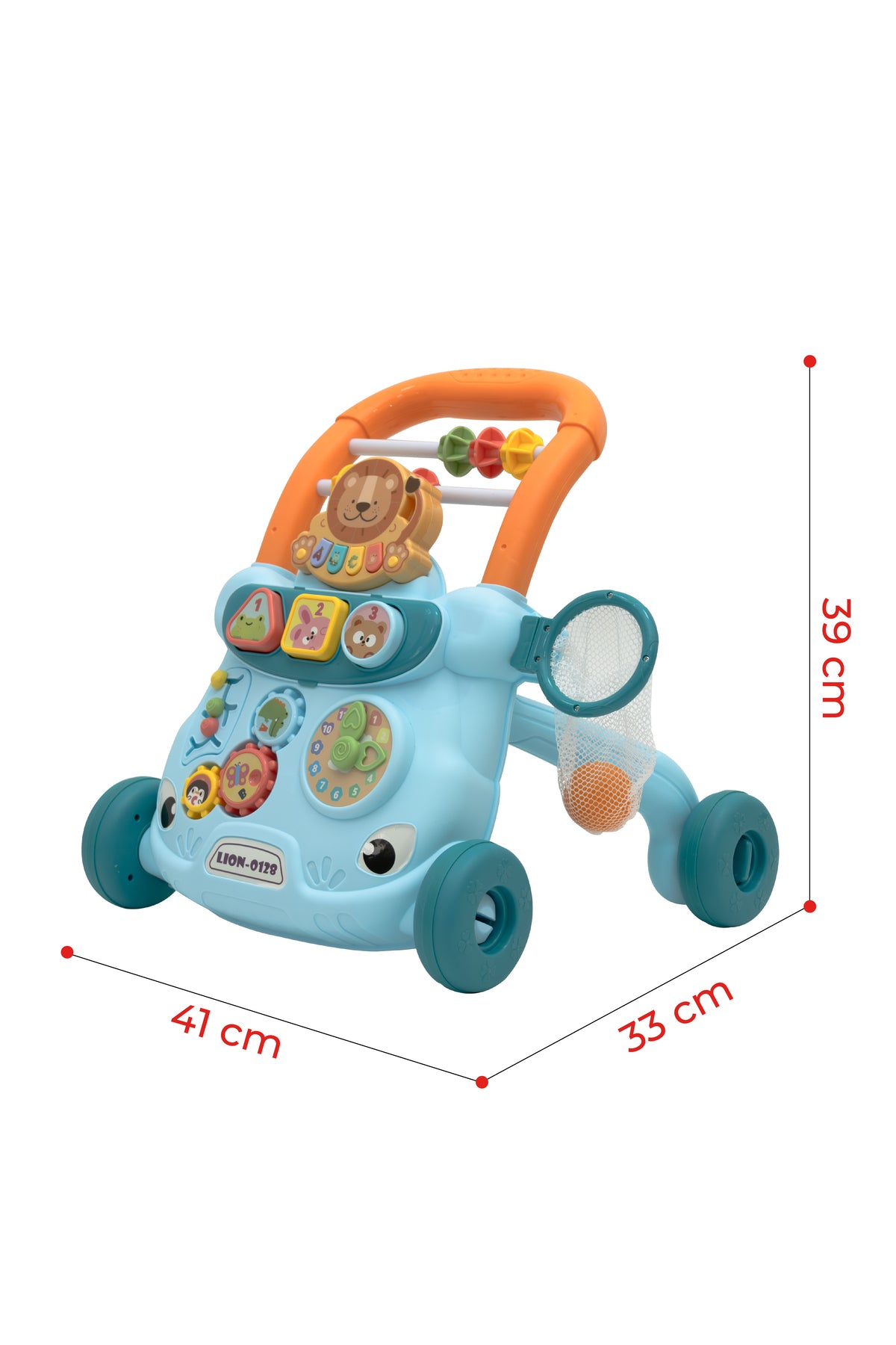 MOON Baby Push Activity Walker with Weight Increase Tank Design for Perfect Balance-Blue