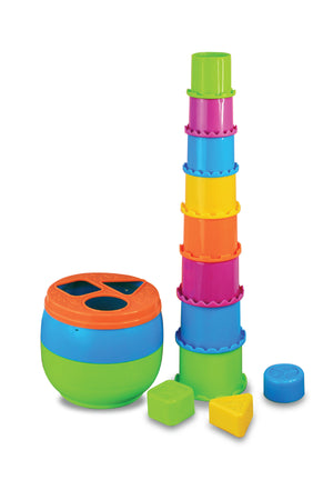 Little Learners Stack N Sort - Educational Sorting and Stacking Toy for Toddlers